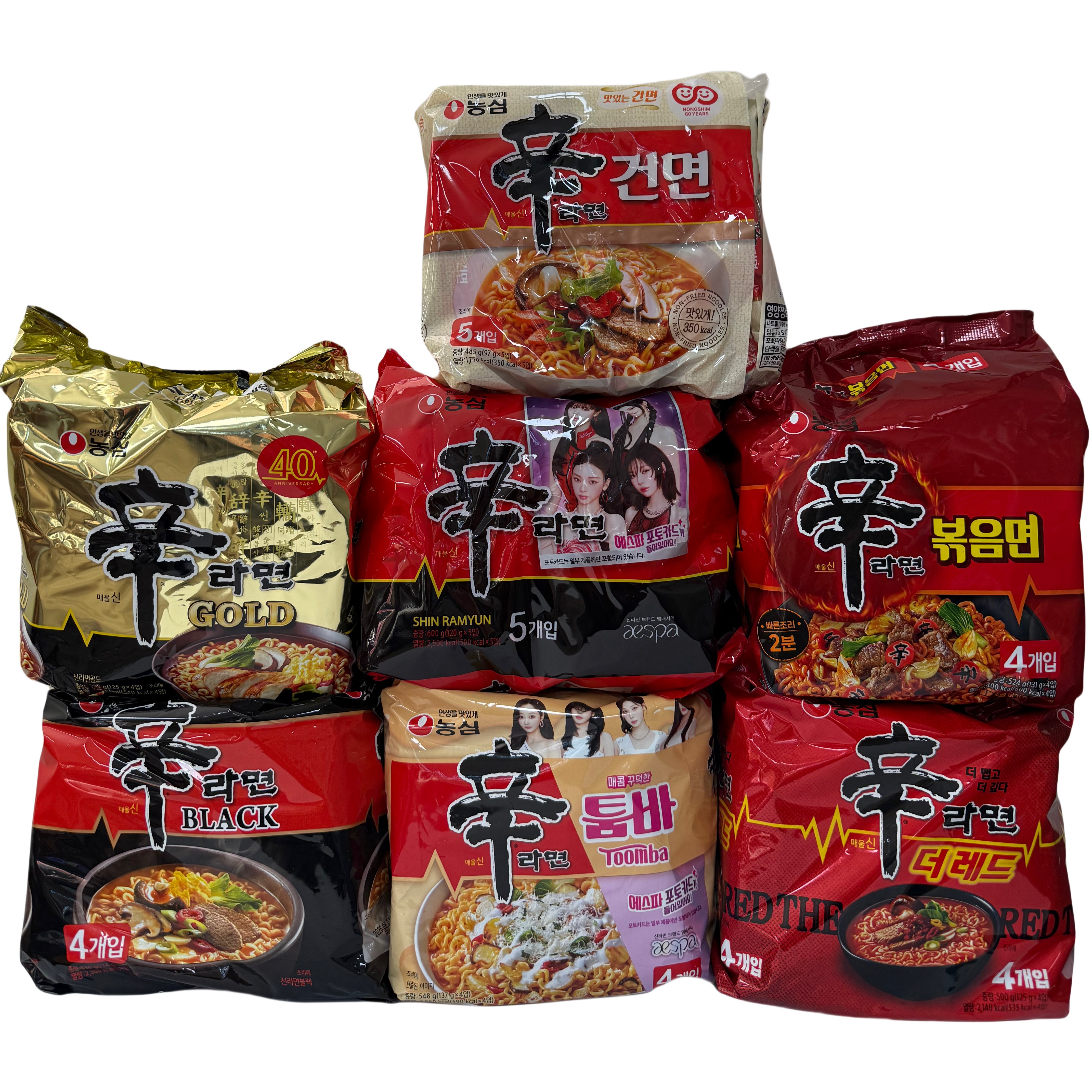 (장우)신라면7종 30개세트(신라면+신라면골드+신라면툼바+신라면블랙+신라면더레드+신라면볶음면+신라면 건면), 1박스 39,600원