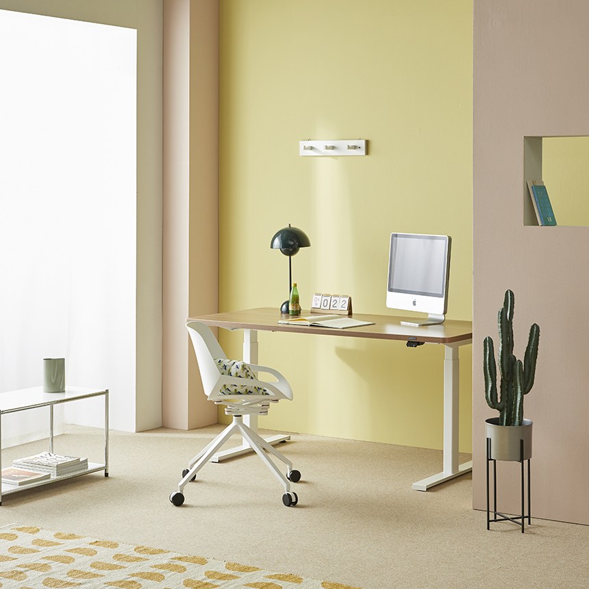 에렉투스 우드베니어 리낙 듀얼 높이조절 모션데스크 자작 1200x600 스탠다드 755,000원