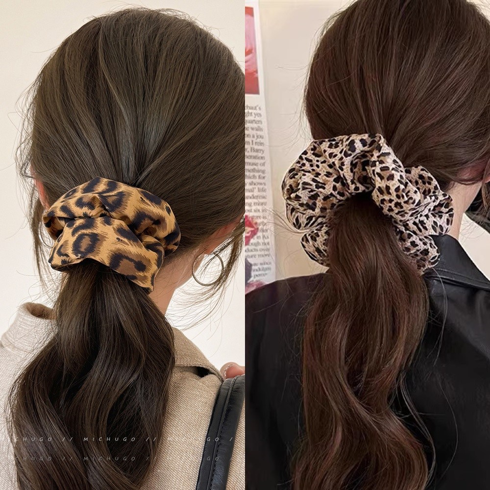 미즈코스 1+1set 호피 곱창 머리끈 헤어 밴드 레오파드 스크런치 곱창끈 5,900원