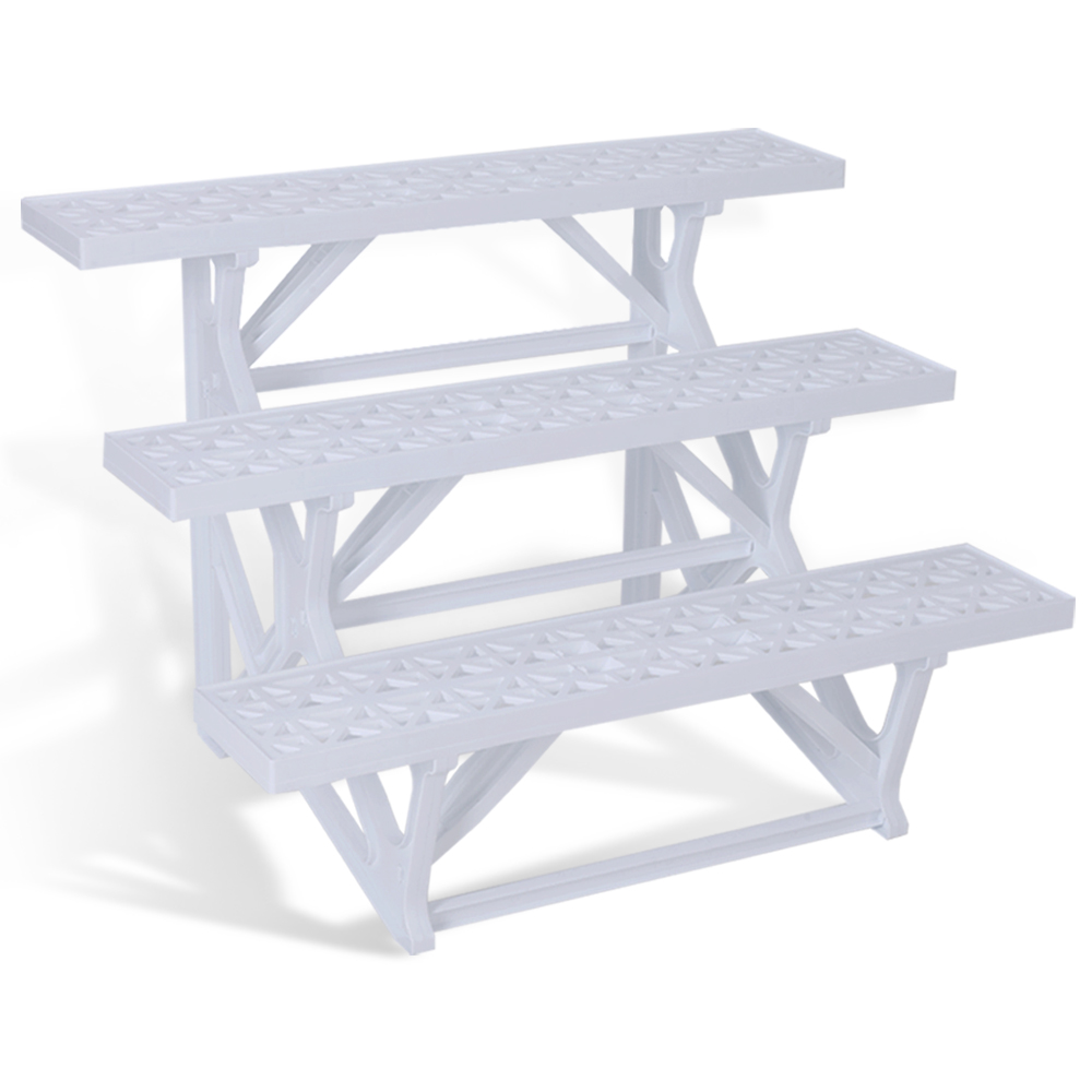 계단식 화분진열대 3단 인테리어 베란다 거치대 선반 받침대, 화이트 22,500원