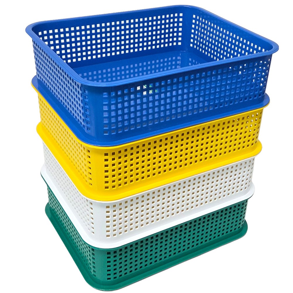 4색 플라스틱 바구니 바스켓 정리용품 미니상자1호 적층가능 유치원 학교 정리바구니, 1개, 3호 초록 4,200원