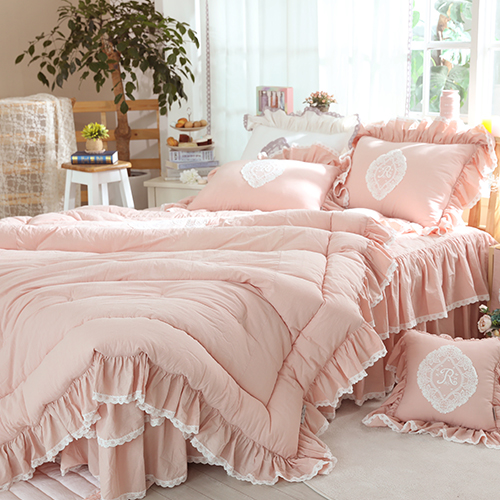 류금숙 여자의침실 광목워싱 레이스 차렵이불 숏 매트커버세트 222,900원