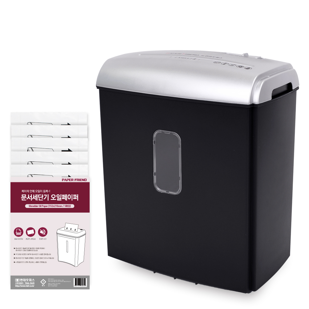 페이퍼프랜드 1회 8매 세단 문서세단기 + 오일 세트 57,000원