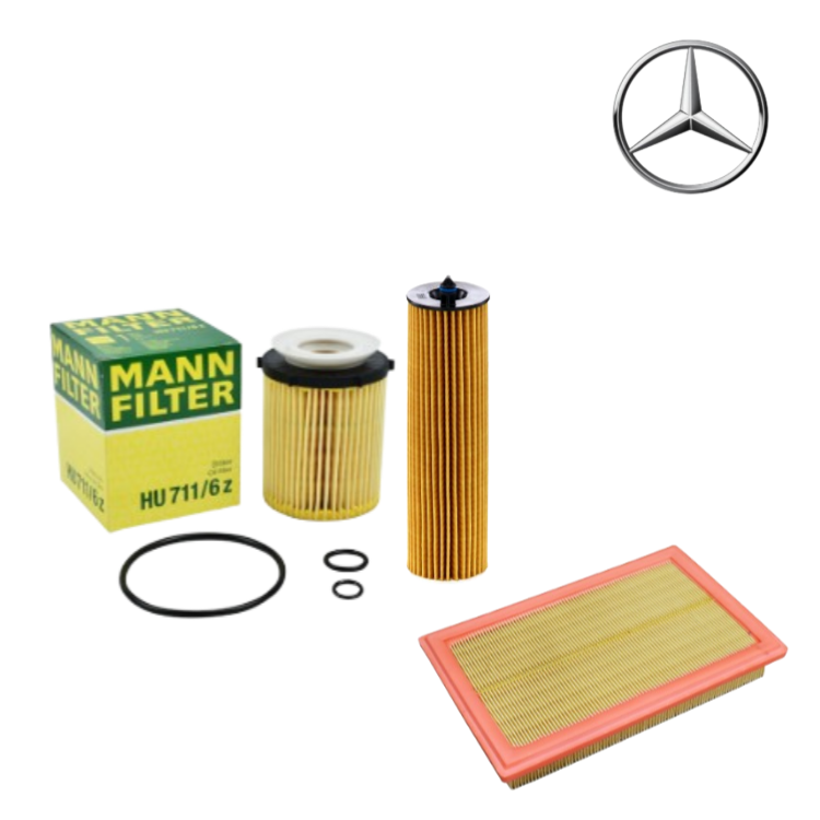 벤츠 C클래스 W205 MANN 오일필터 + TTF 에어필터 세트, 1세트, C220d OM651 42,000원
