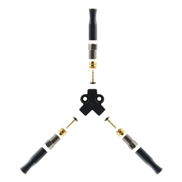 1 Pc 자전거 유압 오일 브레이크 스플리터 45  90   알루미늄 1  2 3방향 오일 파이프 분배 밸브 커넥터 자전거 브레이크 부품 17,770원