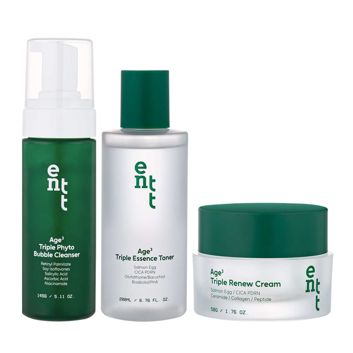 [ENTT] 2주 피지개선, 멜라닌완화, 속탄력 개선 3종 세트, 1세트 44,900원