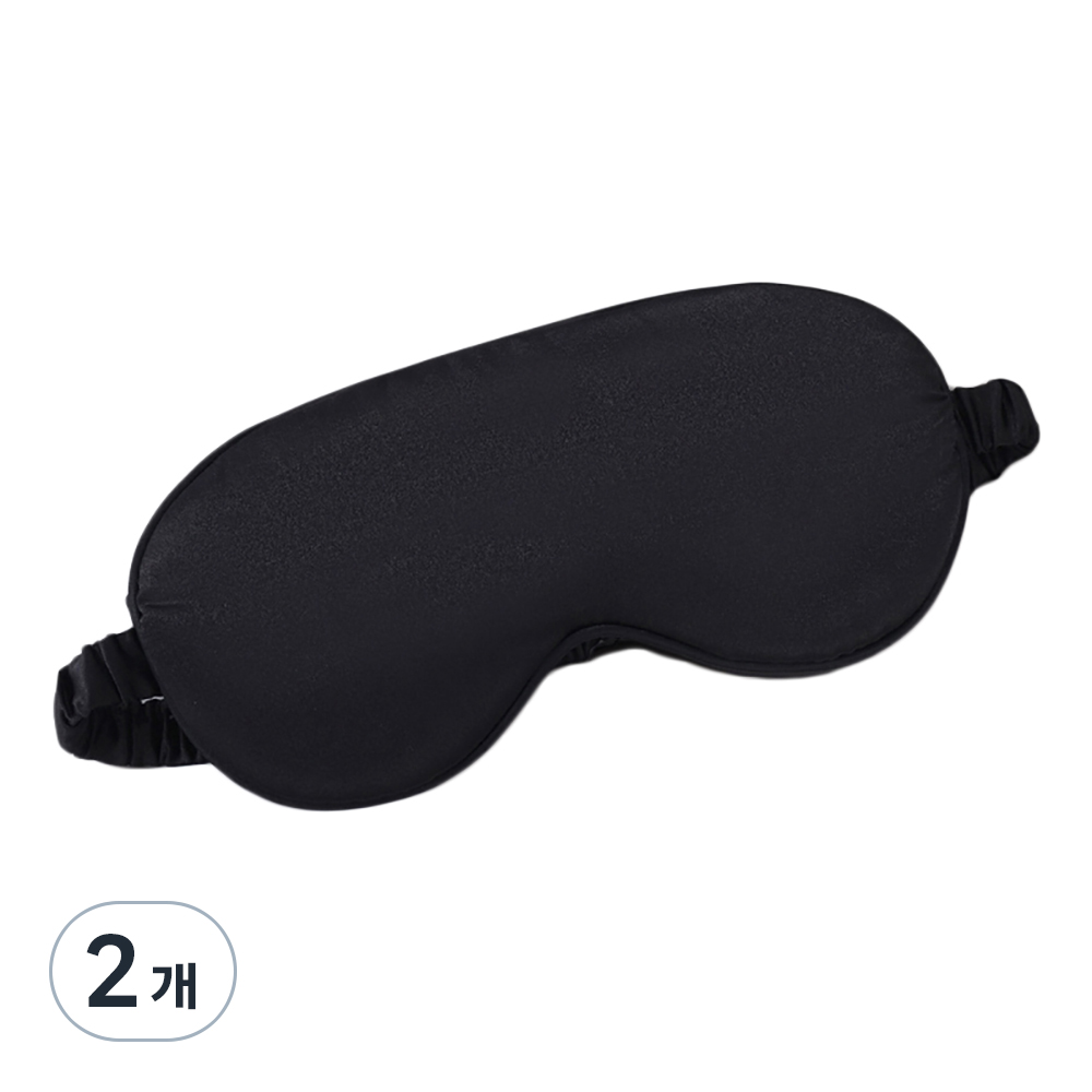 더블톤 프리미엄 암막 실크 수면안대 블랙 13,600원
