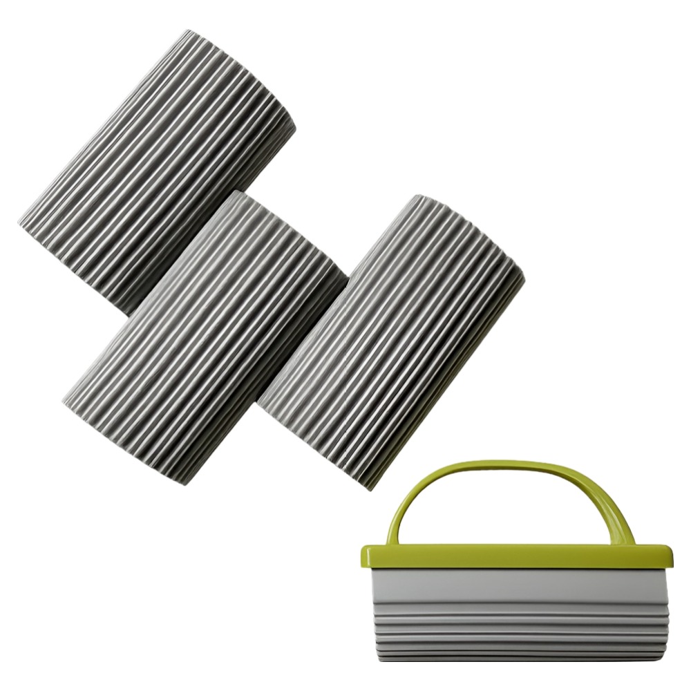 우주뭉치 먼지제거 물기제거 스펀지 3p+손잡이일체형1p 세트 그레이, 1세트 6,900원