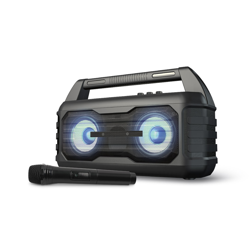 컴스 포터블 HiFi 스테레오 블루투스 스피커 KY204 + 마이크 유선 + 무선 61,000원