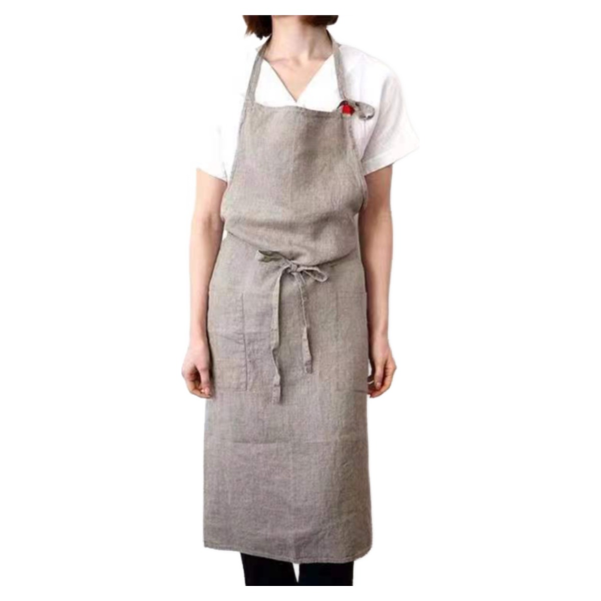 아넬론 린넨 포인트 앞치마 카페 공방 바리스타 어린이집 네일샵, 1개 15,900원