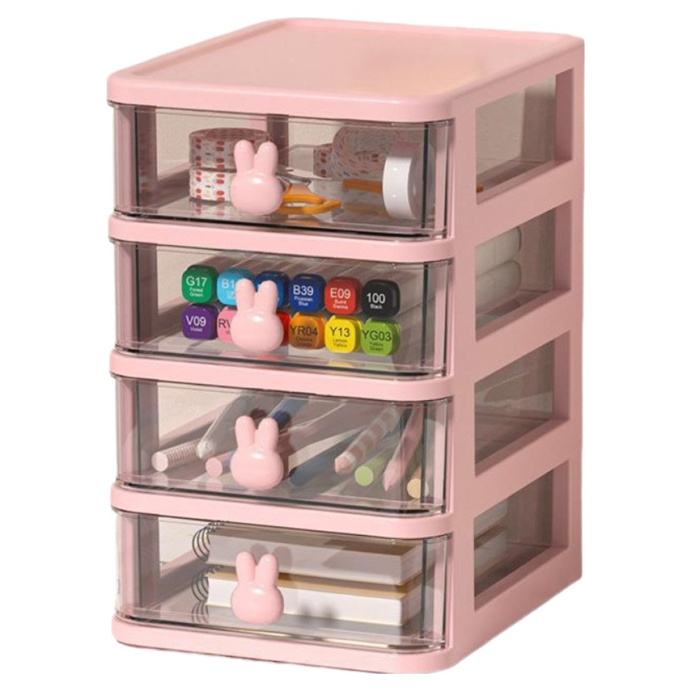 KODACHIEF 보관정리 사무용 수납함 13.4 x 17 x 21 cm, 핑크, 4단 7,800원