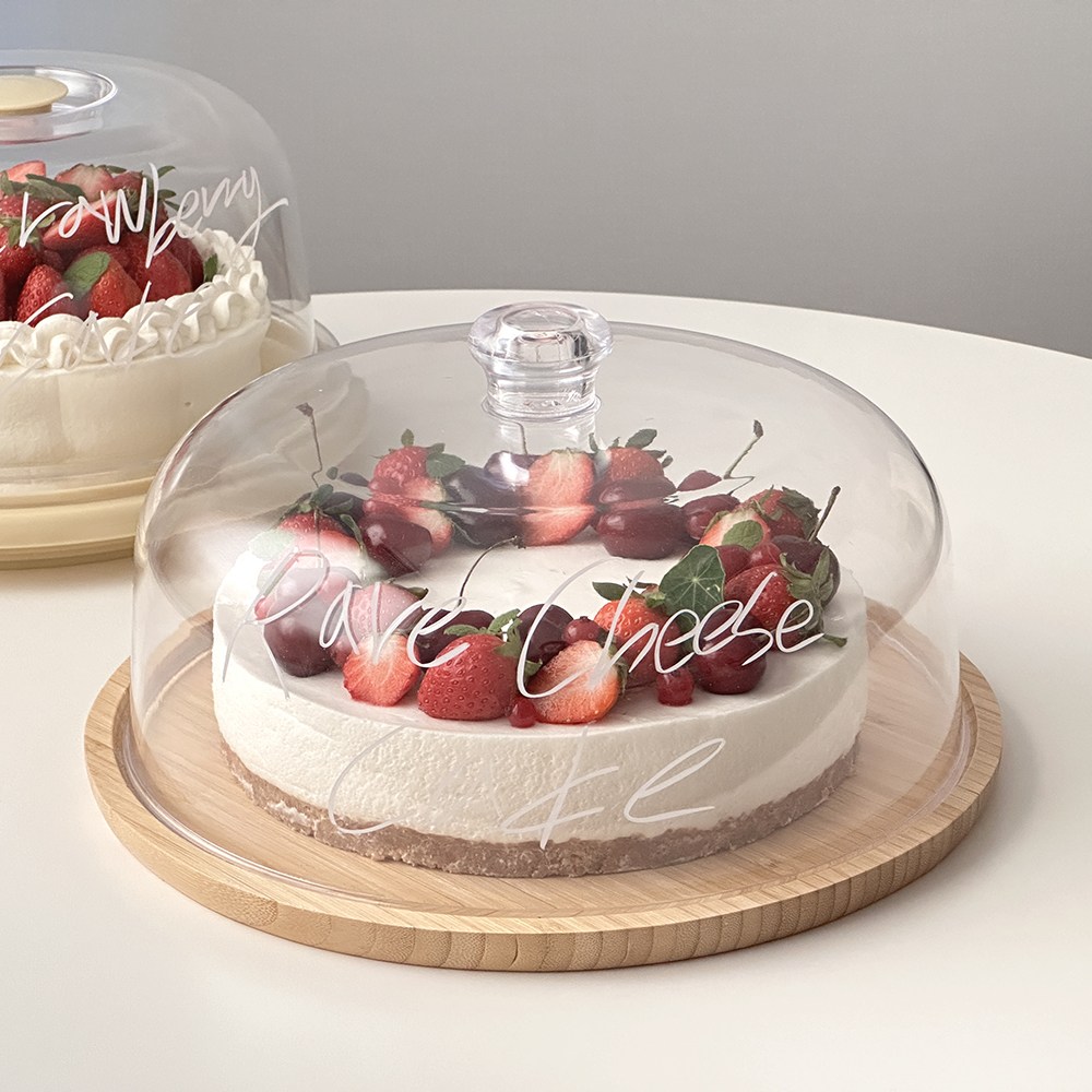 우드 원형뚜껑 돔 빵진열트레이 보관함 28,900원