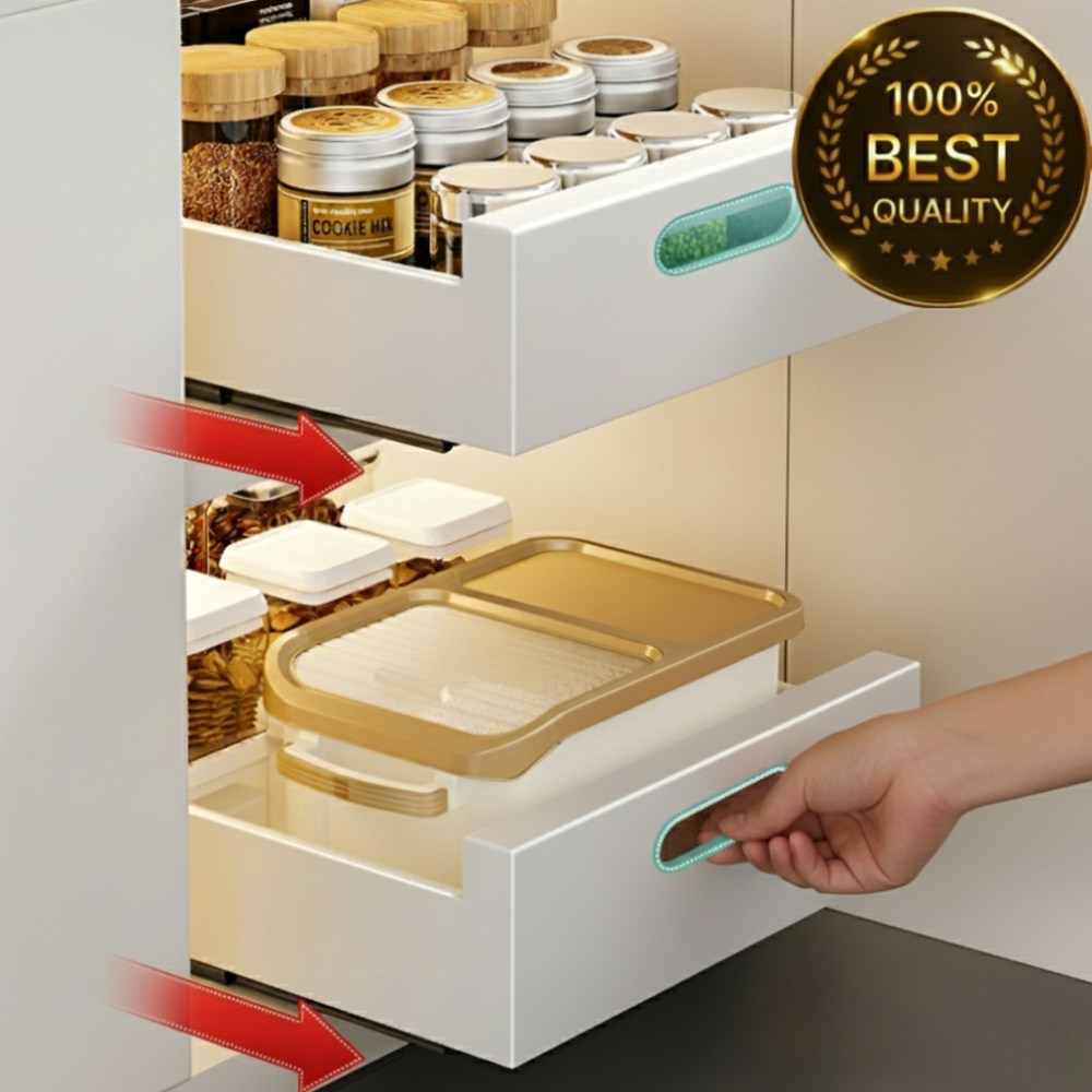 [무타공] 릴플로 슬라이딩 선반 정리함 싱크대 하부장 서랍 레일, 1개 36,900원