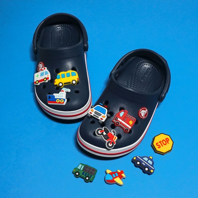 10p LED 자동차 비행기 탈것 신발 파츠 참 세트 7,900원