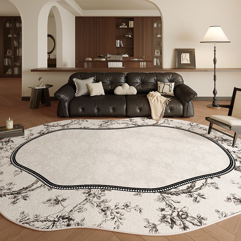 Radearl 빈티지 프렌치 워셔블 러그 인조양모 쇼트파일 거실 카페트 북유럽 비정형 침대 카펫 78,800원