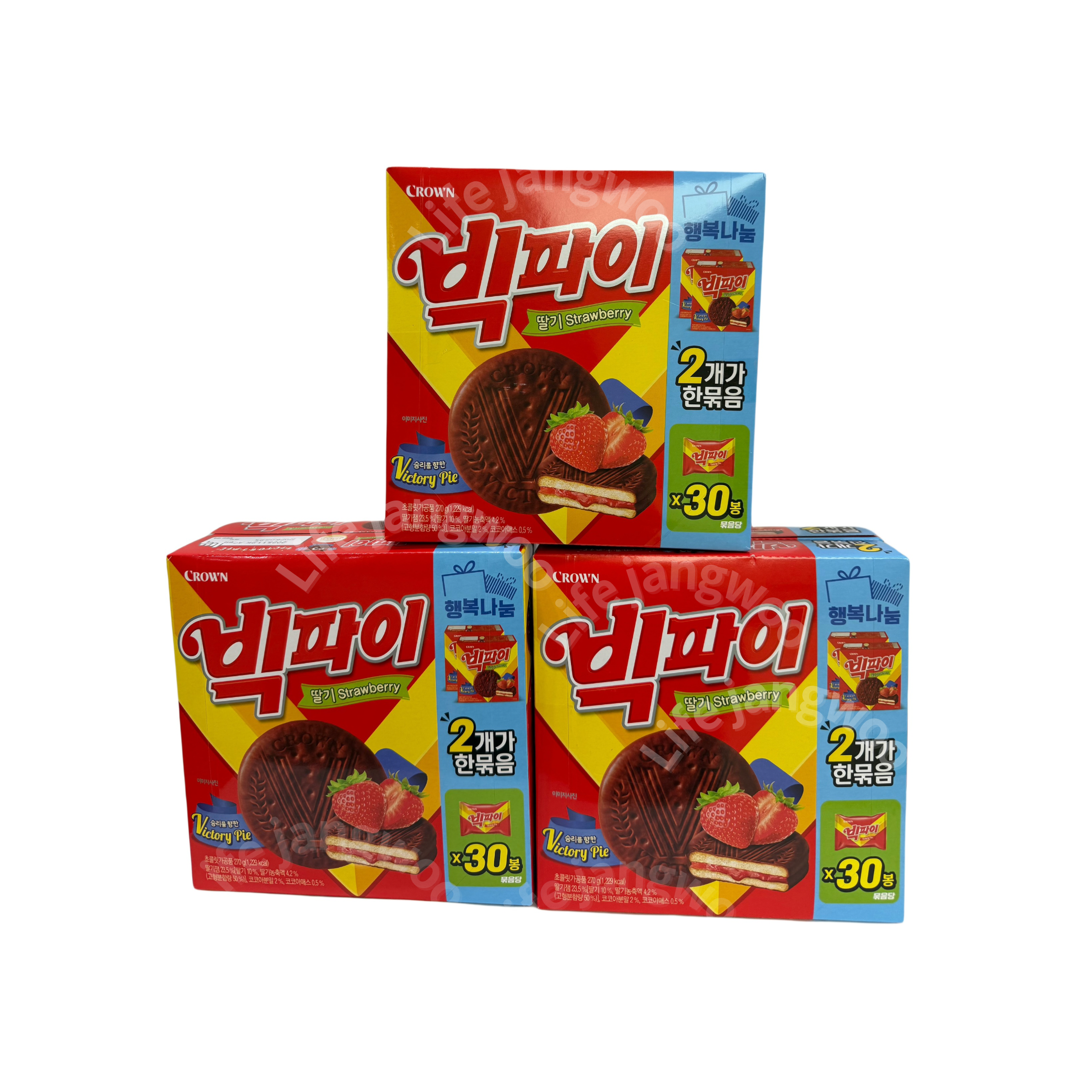 크라운 빅파이 대용량, 3개, 540g 21,500원