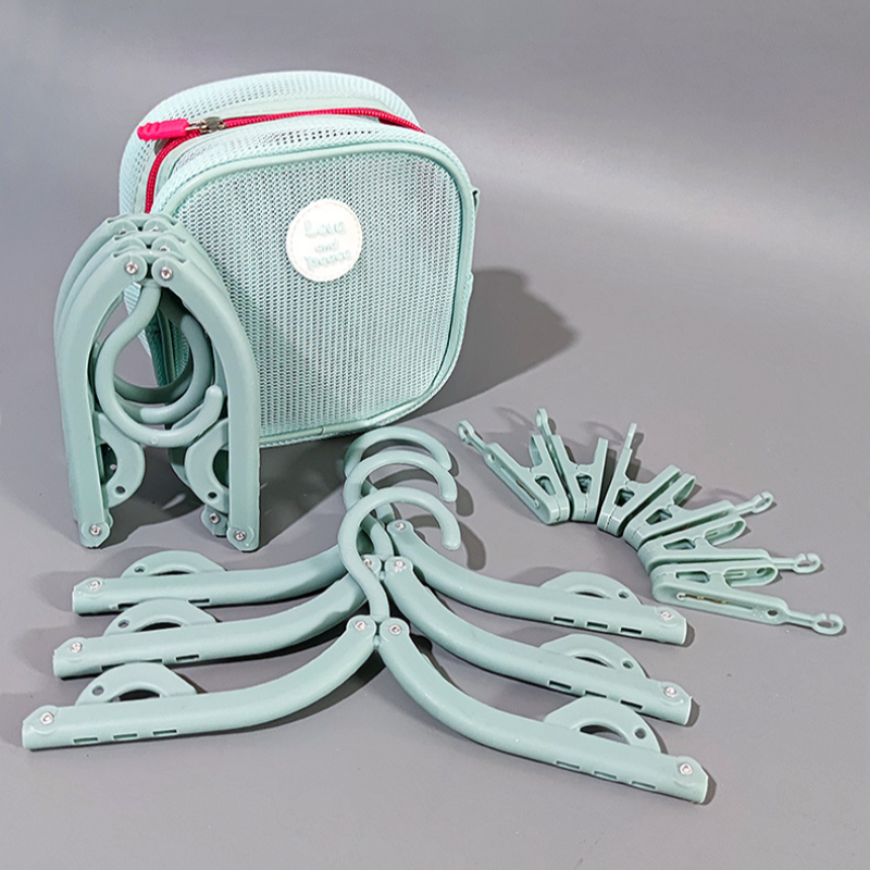 YOPENCE 집게달린 여행용 접이식 옷걸이 세트, 6개, 민트 21,600원