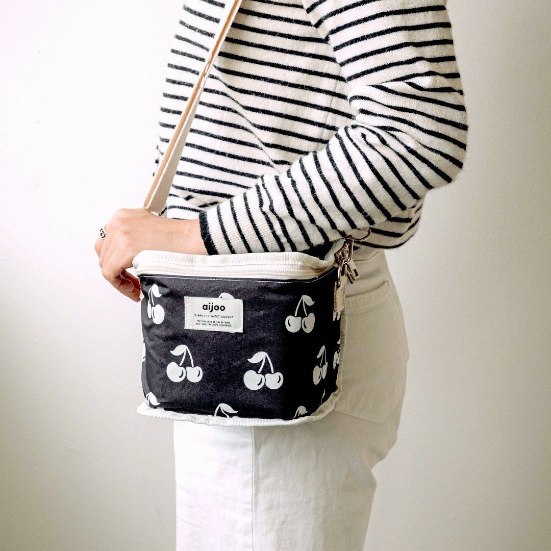 아이주 미니 쿨러백 도시락 보온보냉 이유식 가방, 블랙체리 미니쿨러백 26,900원