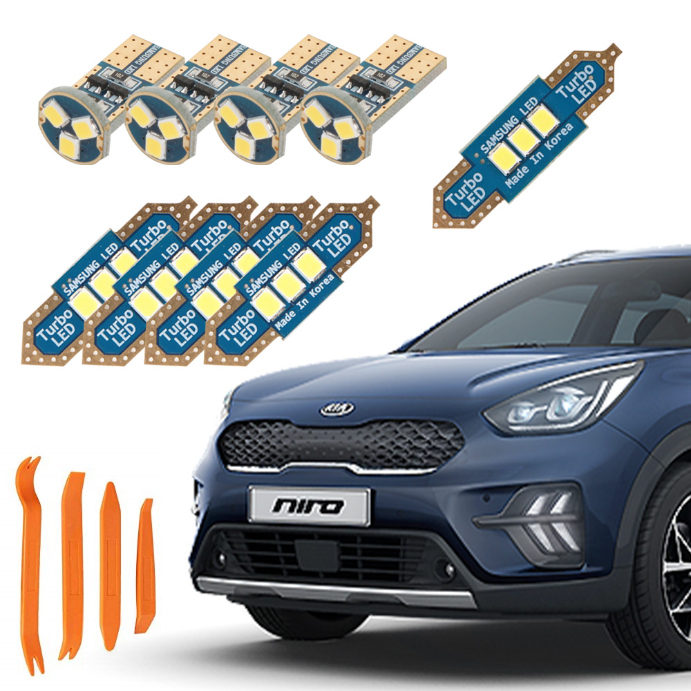 카템 차량용 루나 LED 실내등+리무버 풀세트, 1세트, 기아 더뉴 니로 순정X 2019 3월~2021 12월 18,600원