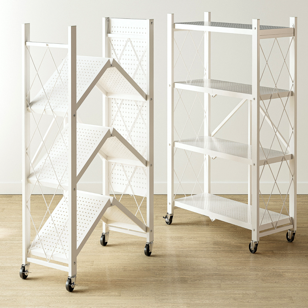 솔리드랙 원터치 접이식 철제 선반 다용도 이동식 폴딩 바퀴선반 39,900원