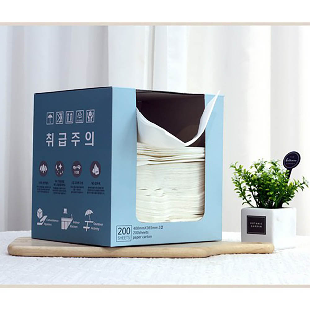 뽑아쓰는 만능페이퍼 400x365 2겹 200매 한 장씩 사용하는 편리한 다목적 육류 생선 해동지 흡수지 13,800원