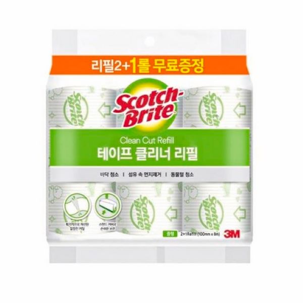 3M 스카치브라이트 중형 테이프클리너 리필(2+1입) 11,780원