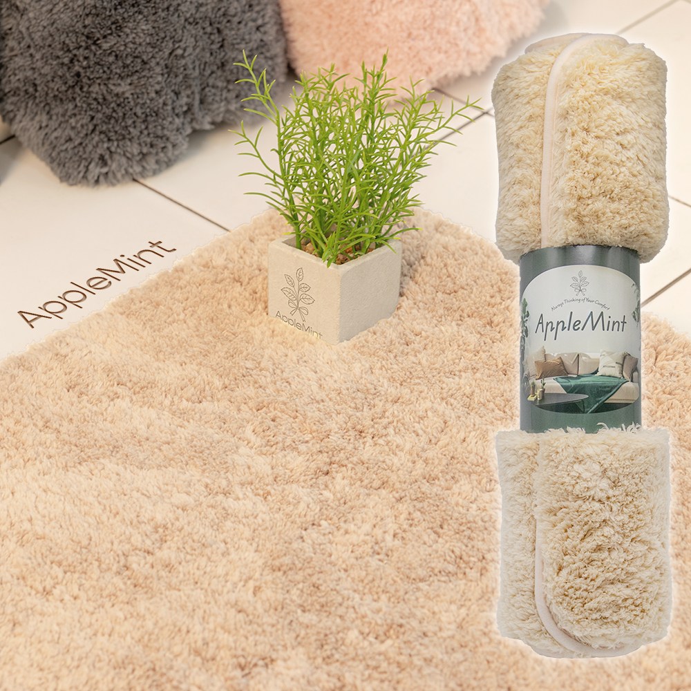 애플민트 프리미엄 욕실 발매트 빨아쓰는 먼지없는 부드러운 매트, 02.연베이지 25,900원