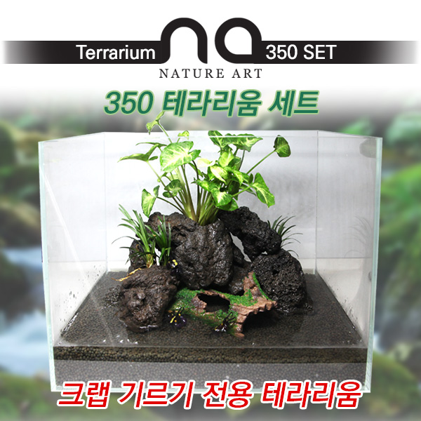 피알피쉬 [Nature Art] 350 테라리움 세트 (크랩 전용) 어항 122,000원