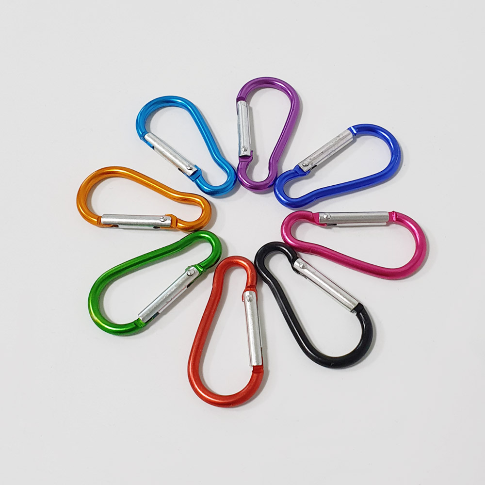 카라비너 등산 낚시 캠핑 연결고리 다용도 컬러색상 80원