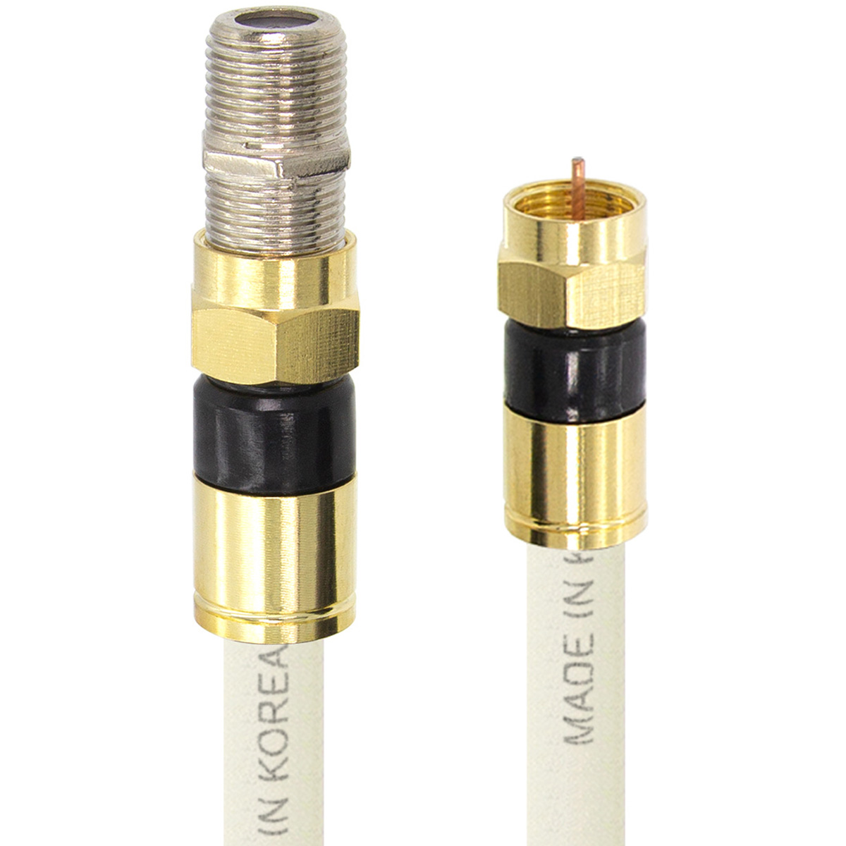솔탑 국산 골드 고급형 RF 안테나 화이트 연장 TV 동축 수제작 케이블 50M, SOLTOP-1239, 1개 65,700원