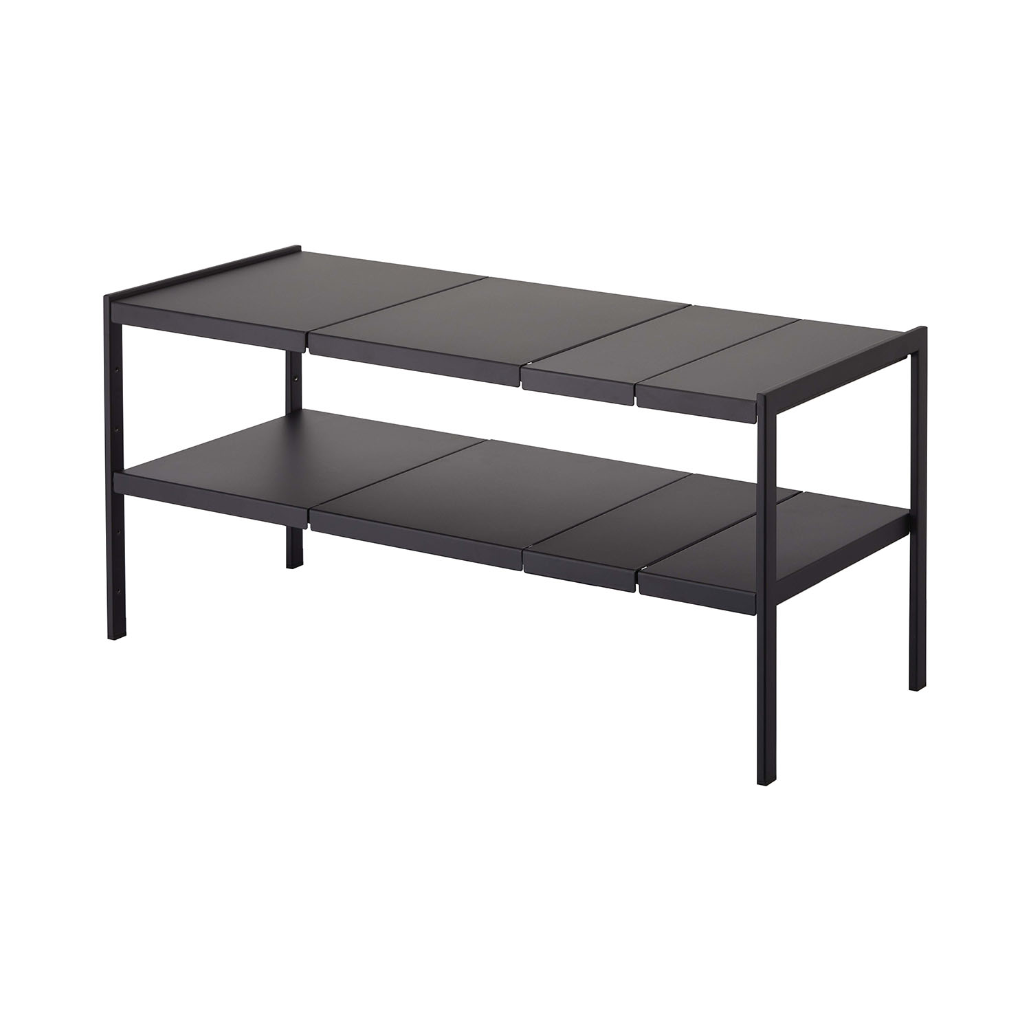 야마자키실업 싱크대 하부 수납 길이조절 가능 선반 2단 타워 D30 4948/4949, 블랙, 1개 85,400원