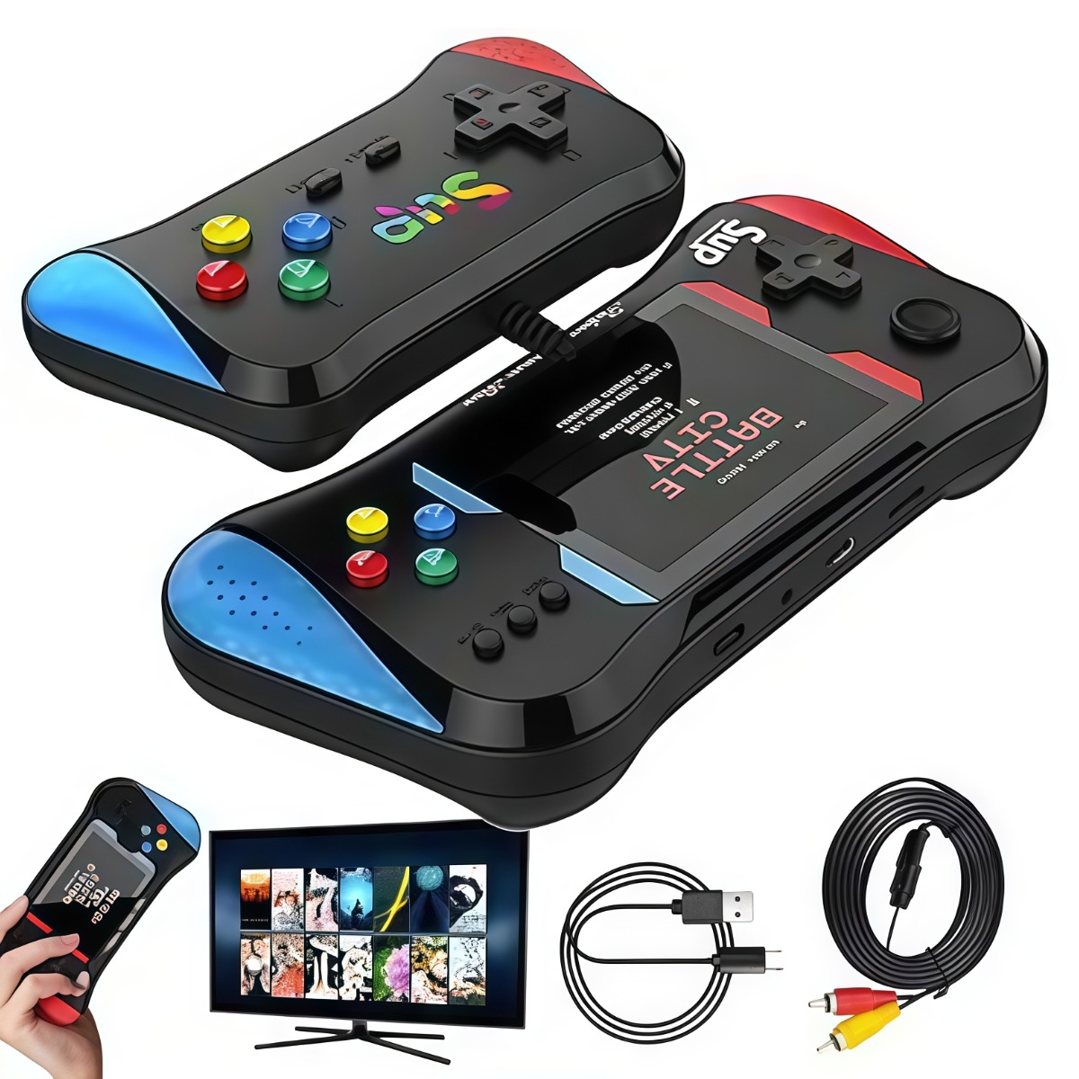 자홀포 휴대용 레트로  게임기 미니 가정용 오락실게임기 500게임 21,500원