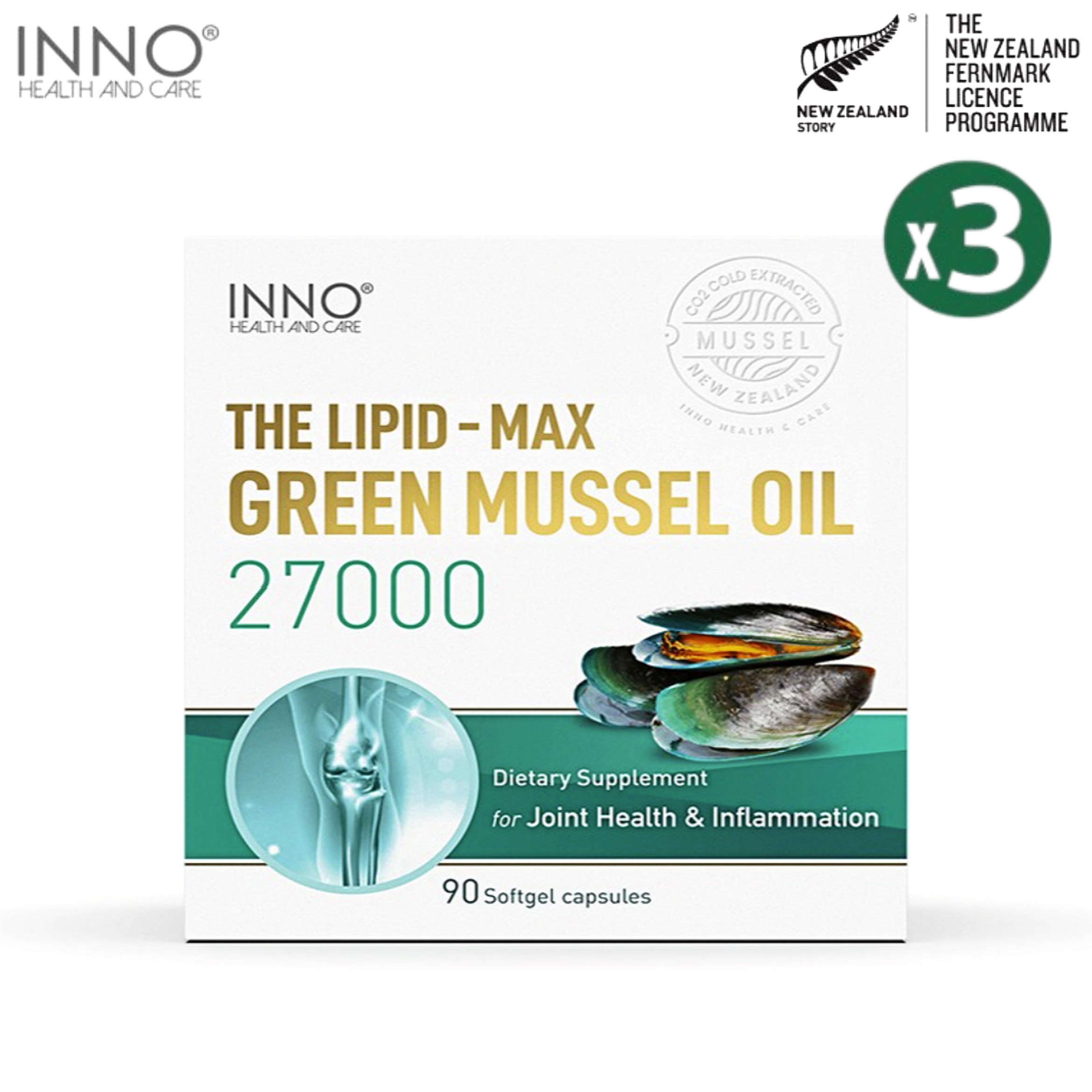 뉴질랜드 프리미엄 초록입홍합 오일 이노헬스 리피드맥스 27000 90캡슐 크릴오일 아스타잔틴 뼈 관절 영양제 387,040원