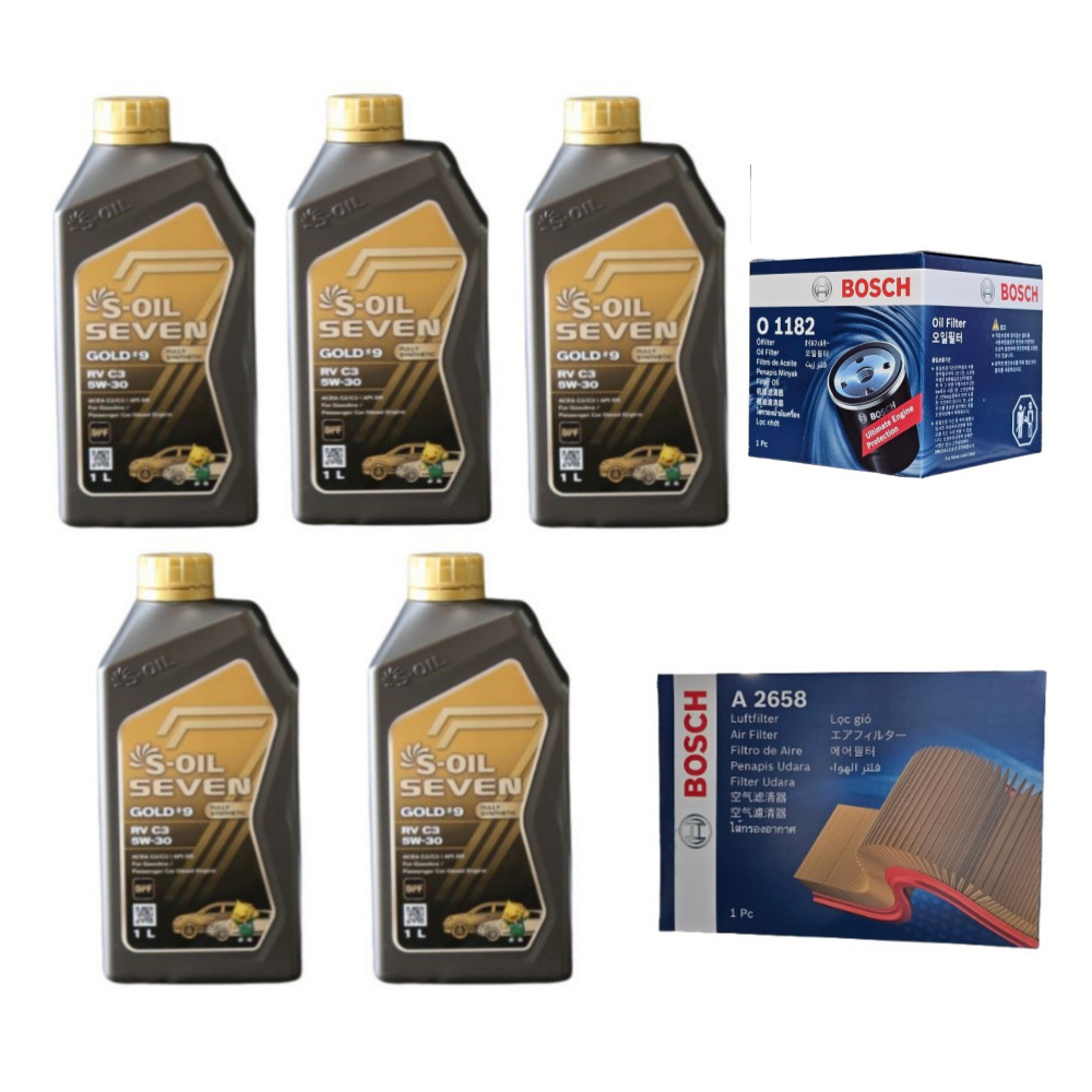 올뉴 K7 2.4 GDI 가솔린 엔진오일세트 세븐골드 RV C3 5W30 5L O1182-A2658 68,000원