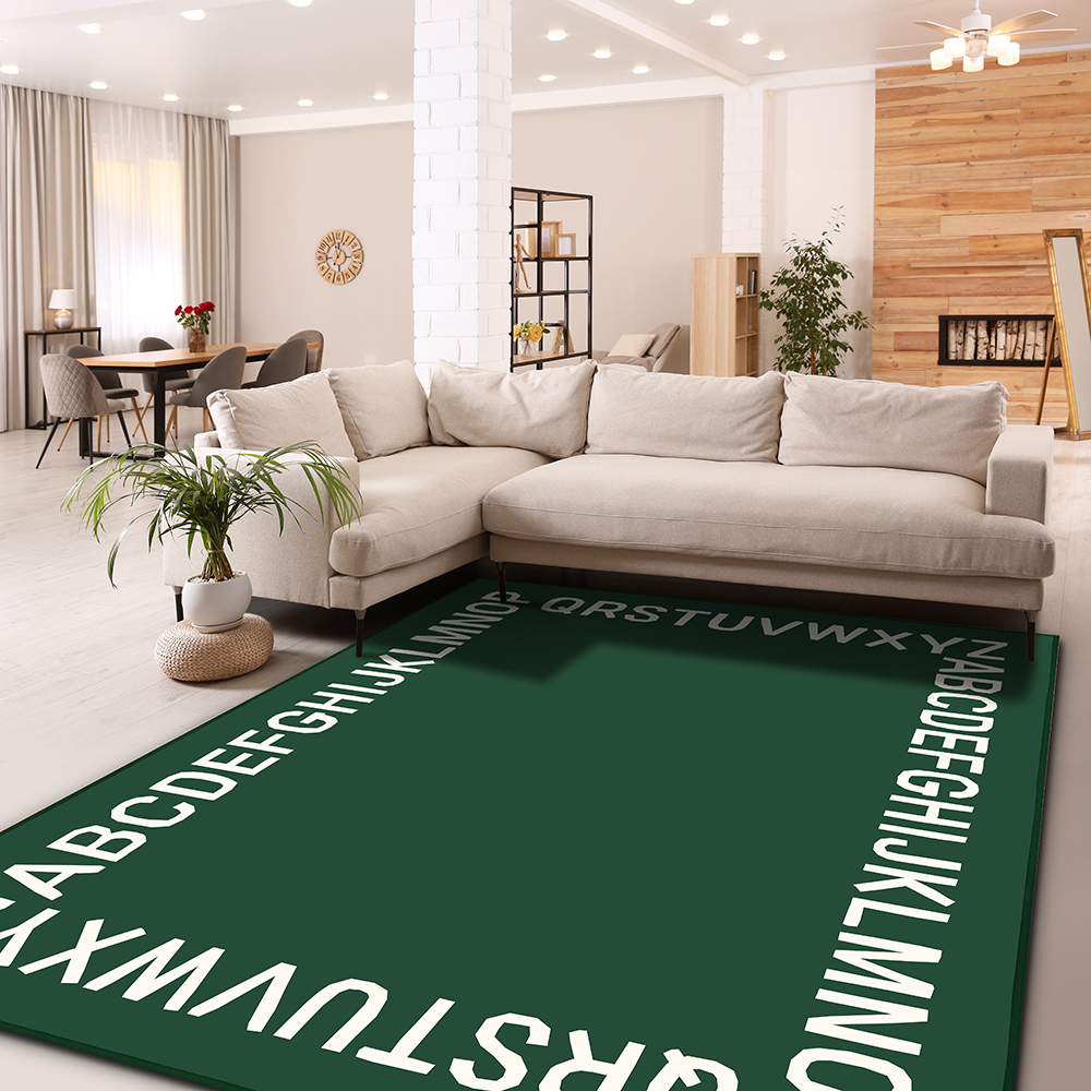 이정데코 ABC 알파벳 라운드 일러스트 사각 러그 31,500원