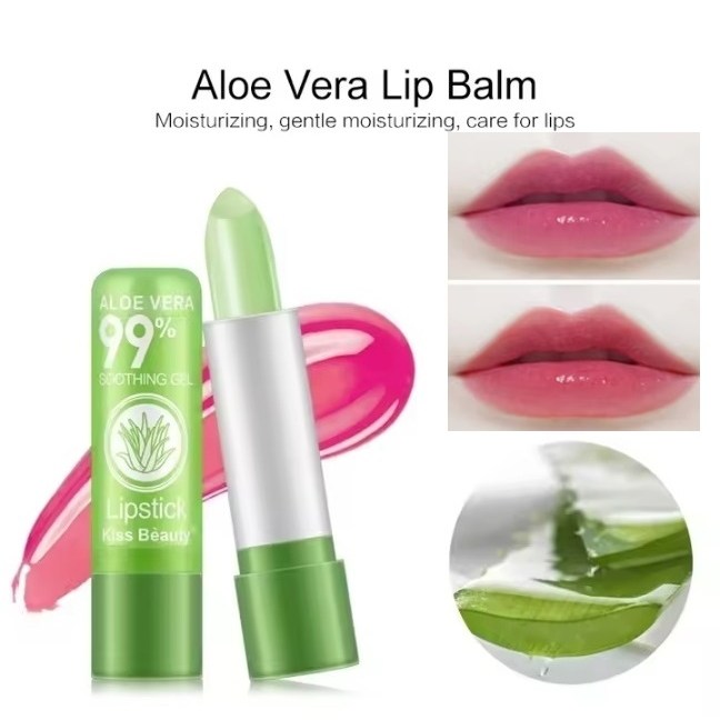 알로에 베라 립스틱 레드컬러 오래 지속되는 보습 컬러 체인지 립스틱 분홍색 또는 장미색 색깔 변신 컬러변신 립밤 한번 바르면 하루종일 지속 잘 안지워짐, 레드, 4개 28,710원