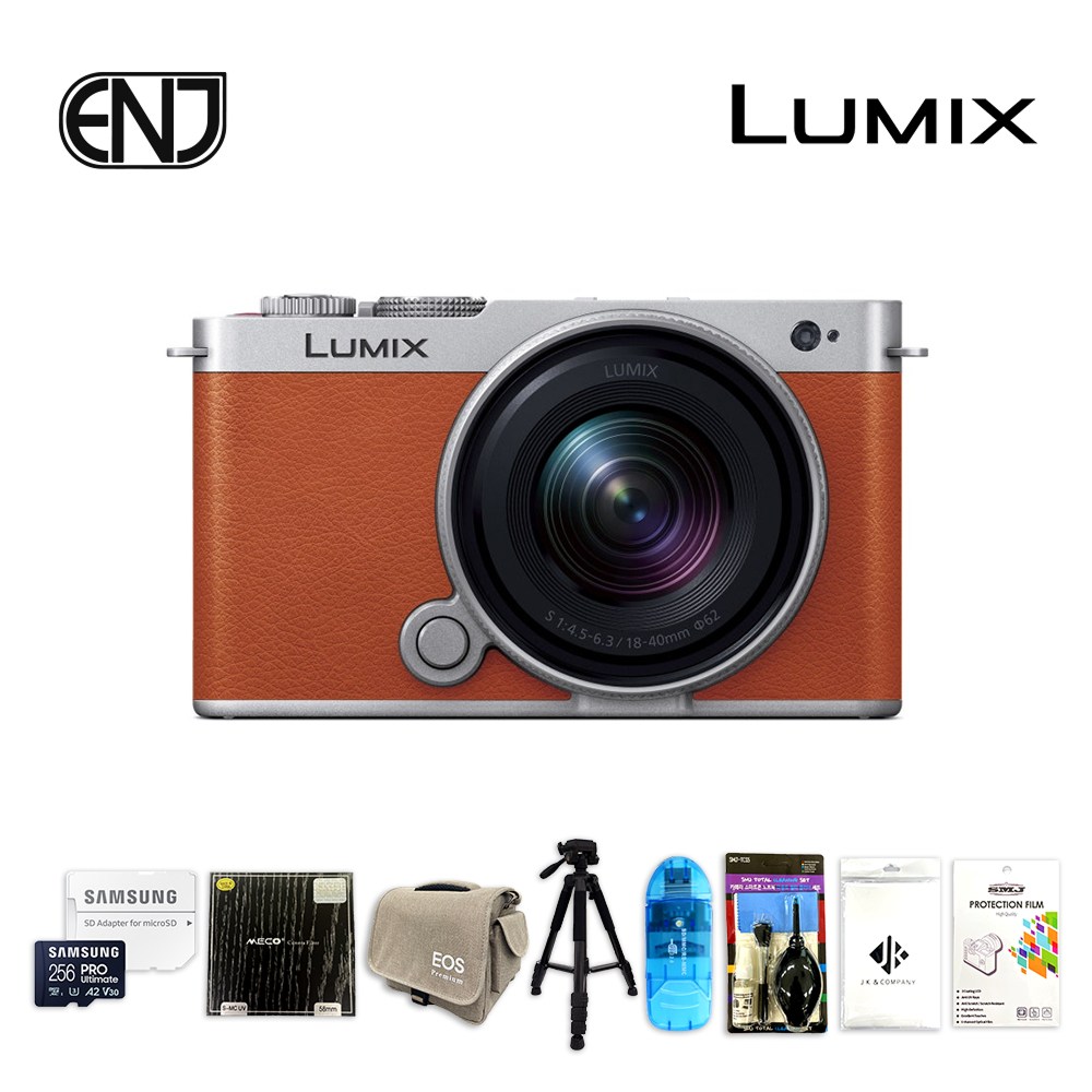 [국내정품] 파나소닉 루믹스 S9 다크 오렌지 + S18-40mm F4.5-6.3 렌즈킷 + 삼성 메모리 256GB + 7종 풀패키지 / ENJ 2,080,000원