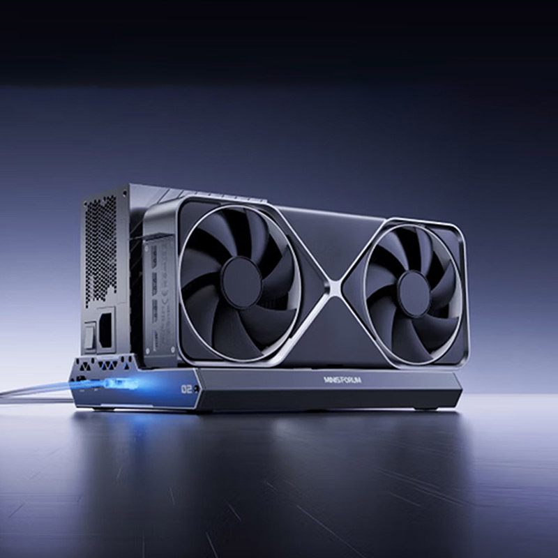 [스마트박스]MINISFORUM 미니스포럼 DEG2 oculink+Thunderbolt 5 인터페이스 Oculink 외장 그래픽 카드 독, 램/하드 미포함 구성 DEG2 269,900원