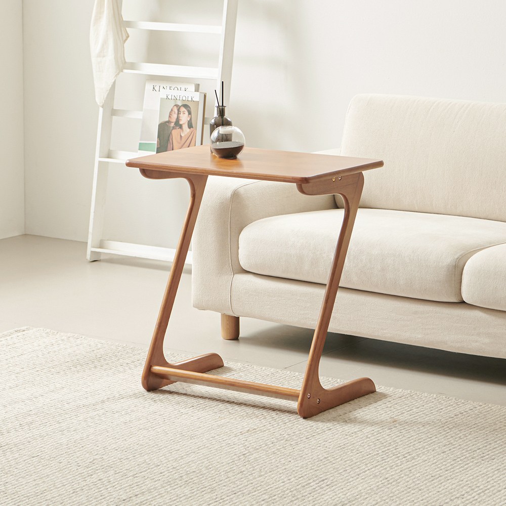 라로퍼니처 클로버 원목 600 800 사이드 소파 테이블 협탁, 월넛 33,000원
