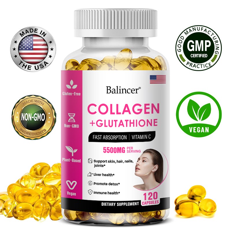 글루타치온 콜라겐 보충제로 비타민C가 풍부하여 모발, 피부, 손톱 건강, 항산화 작용을 도와줍니다, 1개, 60회분 18,300원