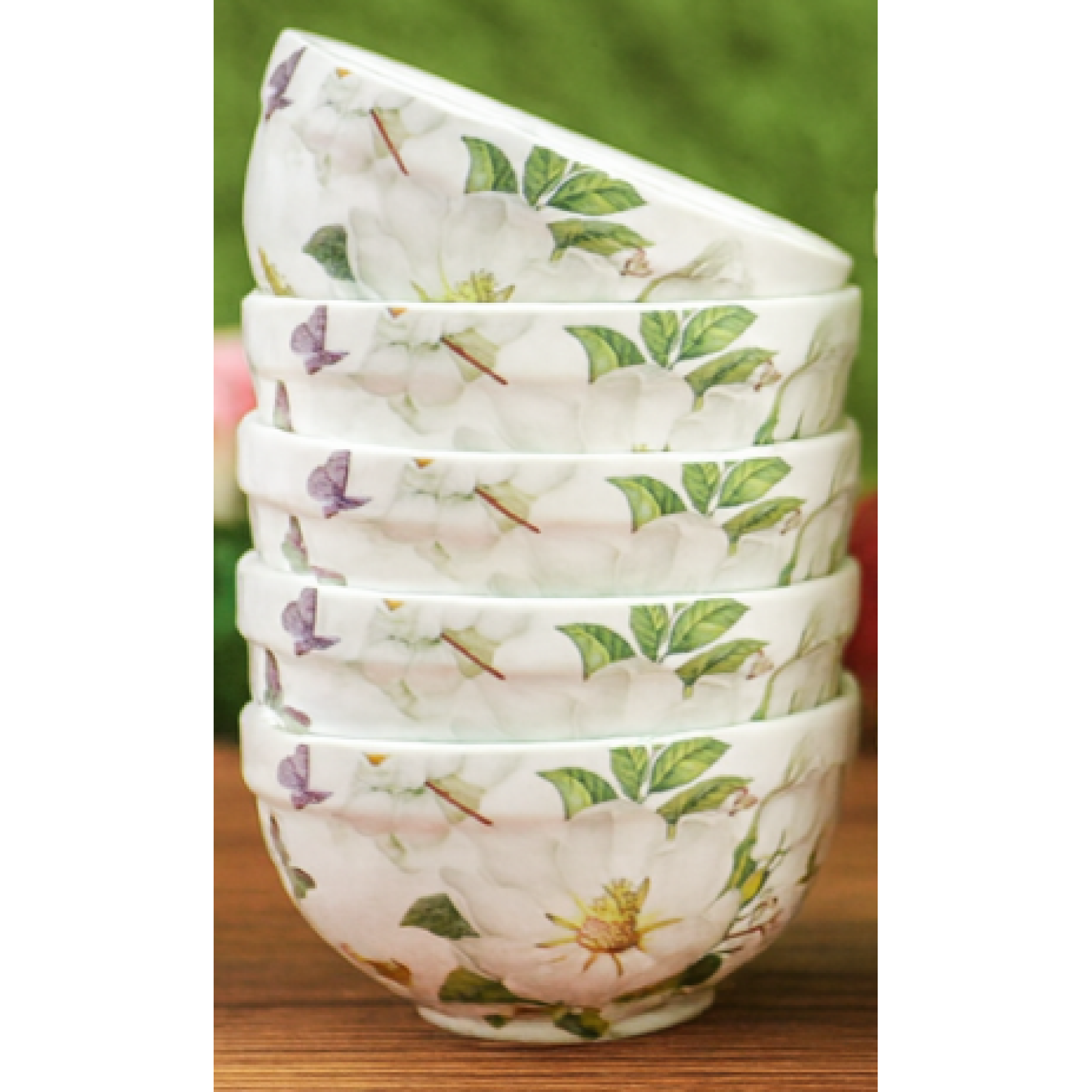 목련 본차이나 식기시리즈 공기 대접세트도자기그릇 혼수용 그릇5P세트 29,500원