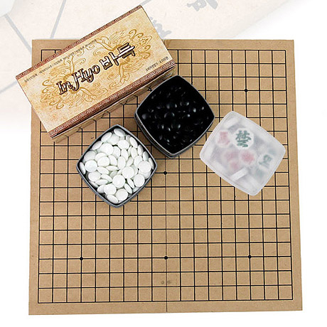 인효바둑 40년전통 바둑판세트 바둑알 장기알 포함 양면바둑판장기판세트 21,800원