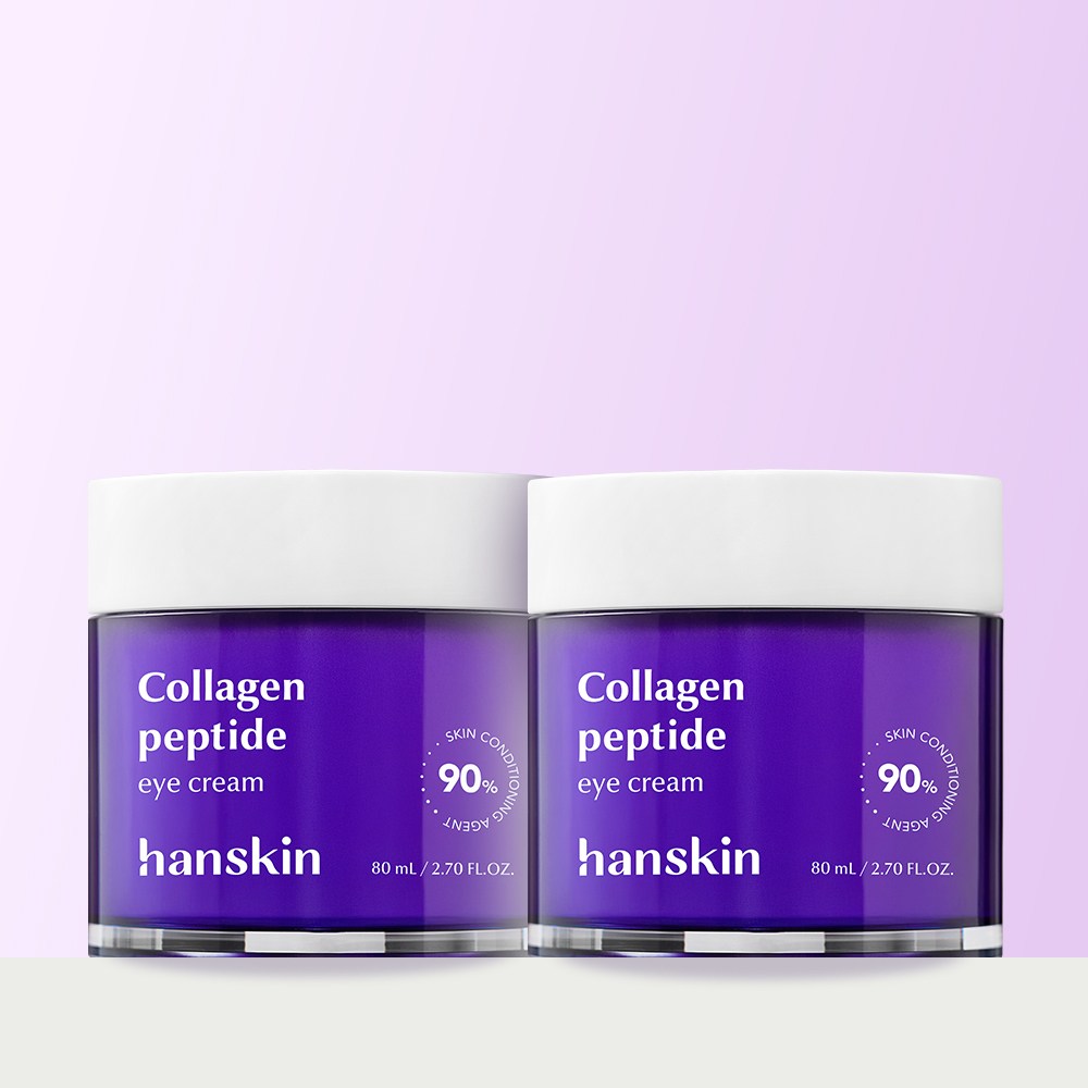 한스킨 대용량 콜라겐 펩타이드 아이크림 포 페이스 80ml, 2개 33,400원
