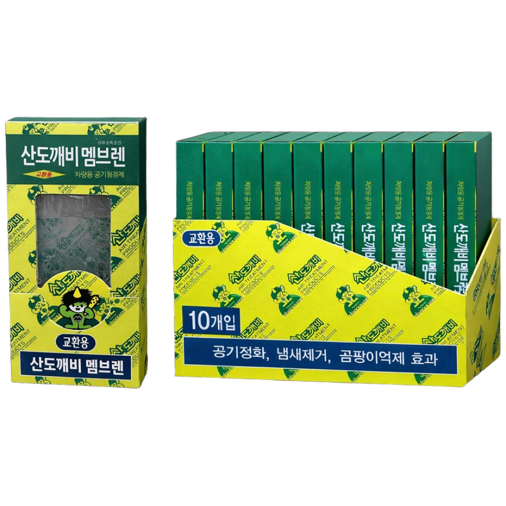 산도깨비 멤브렌 세차타올증정 피톤치드향 차량용 방향제 숲속향, 10개, 피톤치드 32,500원