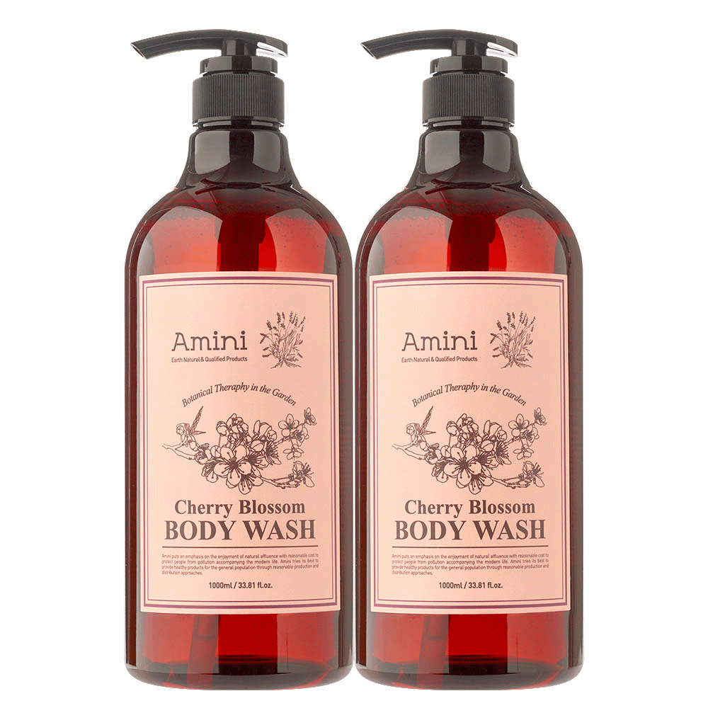 아미니 플라워 테라피 바디워시 체리블라썸, 1L, 2개 18,900원