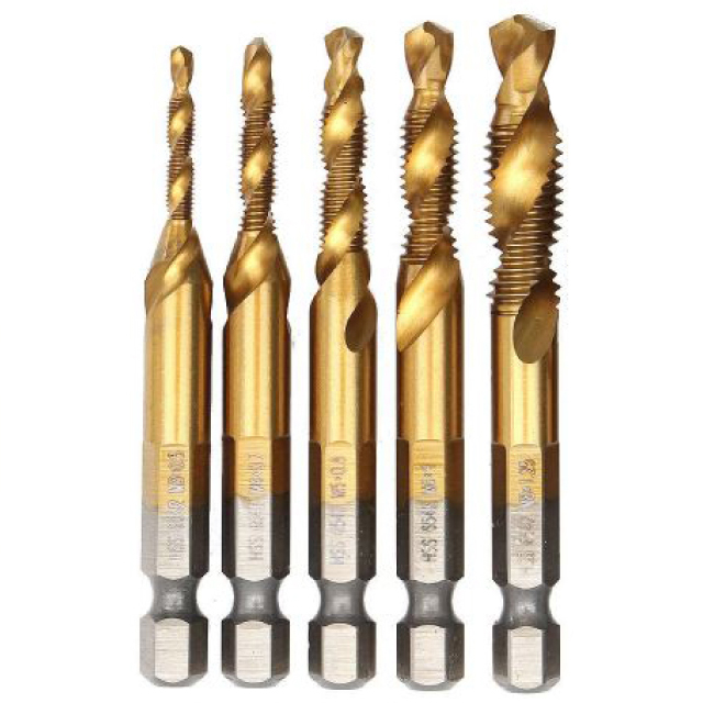 제이원 드릴탭 육각 탭핑비트 M3 + M4 + M5 + M6 + M8, 1세트 21,500원