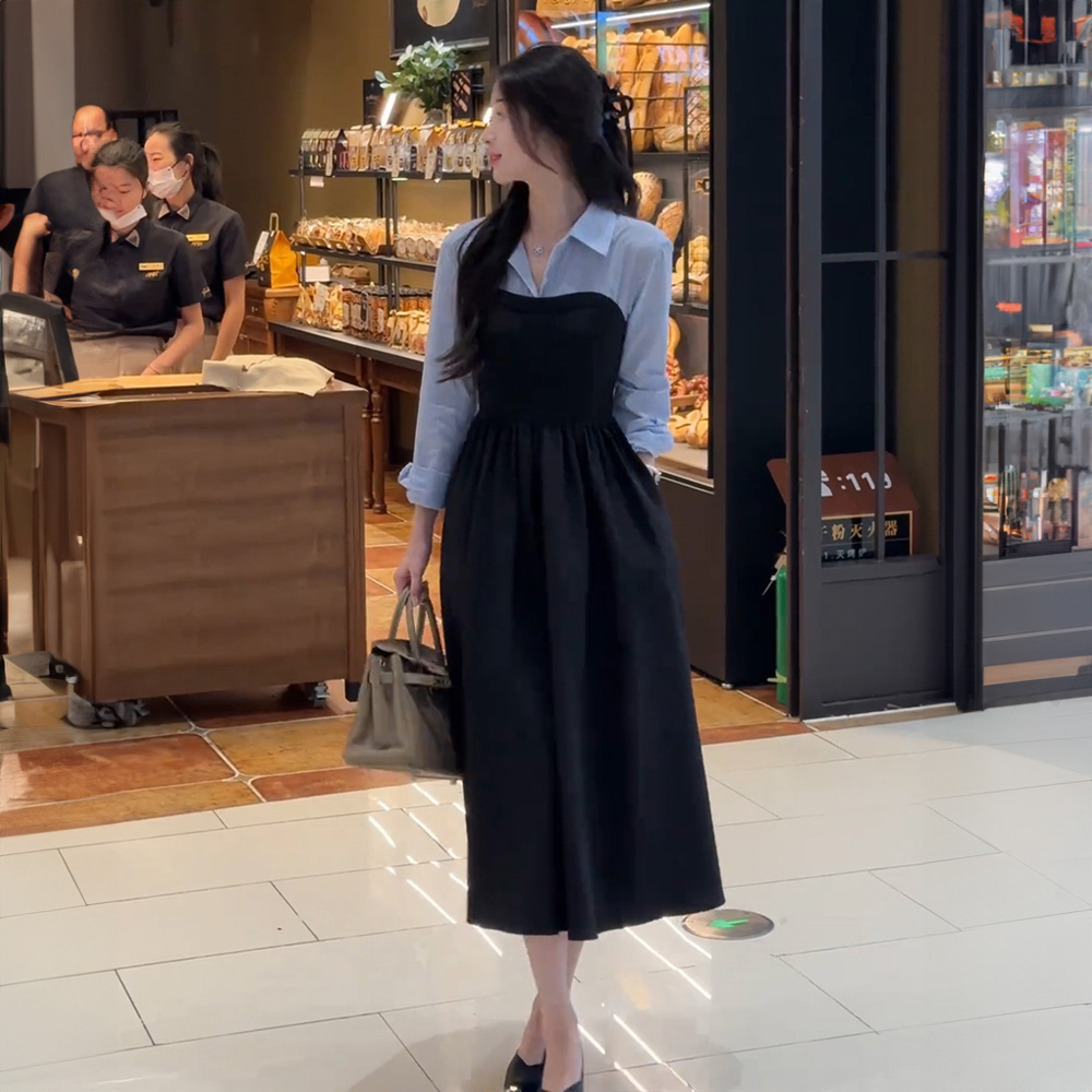 블랑루즈 아멜라 카라 셔츠 롱 원피스 20,900원