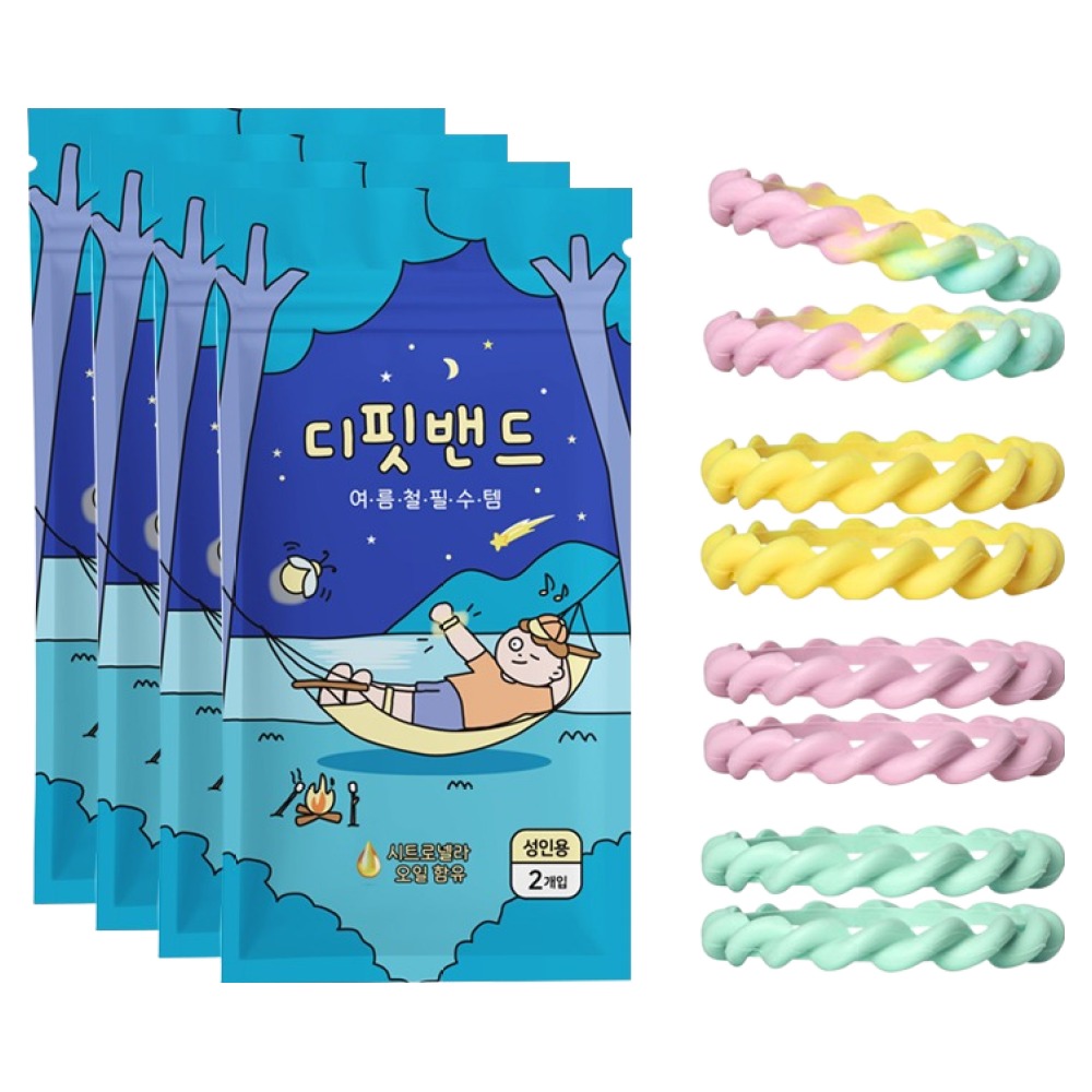 디핏밴드 국내제조 성인용 썸머밴드 L 2P 파스텔 + 민트 + 핑크 + 옐로우, 12g, 4개 23,100원