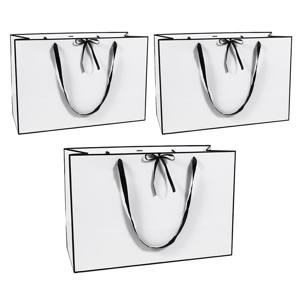 마다꾸미 특대형 토드 종이 쇼핑백, 엣지블랙화이트, 3개 25,000원