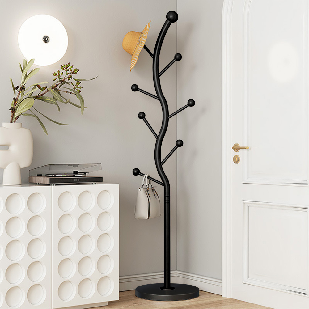 Bornoon S자형 철제 스탠드 옷걸이 행거 튼튼한 스탠드행거 원판형 178CM 23,800원